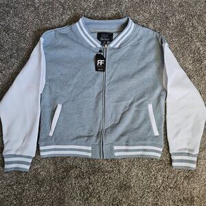 NWT Redfox Premium Collection Womens 2x Full-Zip Gray/White Lightweight Jacket